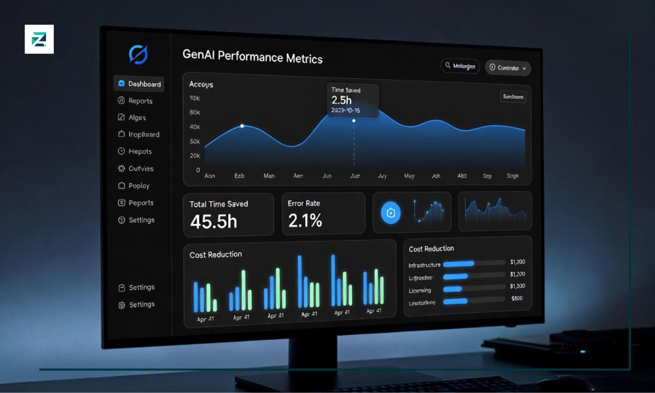 GenAI performance metrics dashboard